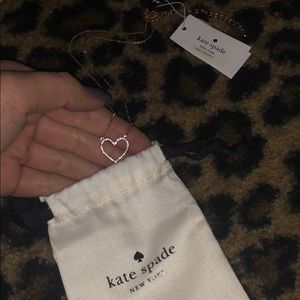 Kate Spade Pave Heart Necklace